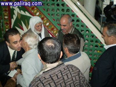 فلسطينيو العراق صلاة العيد مسجد لارنكا