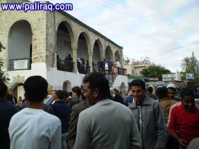 فلسطينيو العراق صلاة العيد مسجد لارنكا