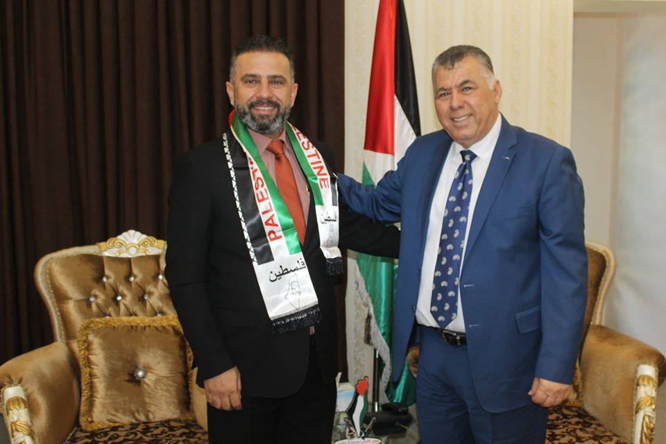 السفير نظمي حزوري,,القنصل العام لـ"دولة فلسطين" في اقليم كردستان-العراق يستقبل وفد منظمة ايفرست للدفاع عن الحقوق العامة