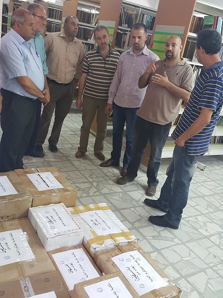 من فلسطين الى العراق .. المرحلة الاولى في التبرع بالكتب