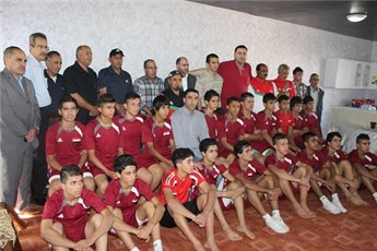 المنتخب العراقي للناشئين في ضيافة جمعية الشبان المسلمين في فلسطين