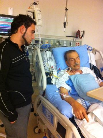 نقل الفلسطيني عبدالقادر نايف سليمان السماك أبو سرمد إلى المستشفى بسبب آلام حادة بمعدته في كندا