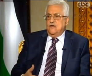 في لقاء مع قناة سي بي سي المصرية الشديدة التحريض ضد الفلسطينيين في مصر ومذيعتها لميس الحديدي .. محمود عباس : مرسي كان يريد وضع الفلسطينيين في شبرا